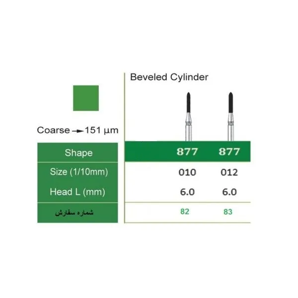 فرز الماسی توربین مدل چمفر کیادنت KIA DENT سایز 877 - Image 2