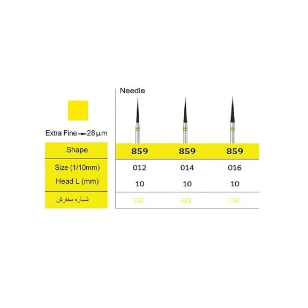 فرز الماسی توربین مدل سوزنی KIA DENT سایز 859 - Image 2