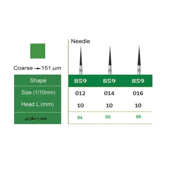 فرز الماسی توربین مدل سوزنی KIA DENT سایز 859 - Image 3