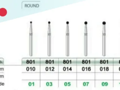 فرز الماسه توربین مدل روند کد 801 برند SS White